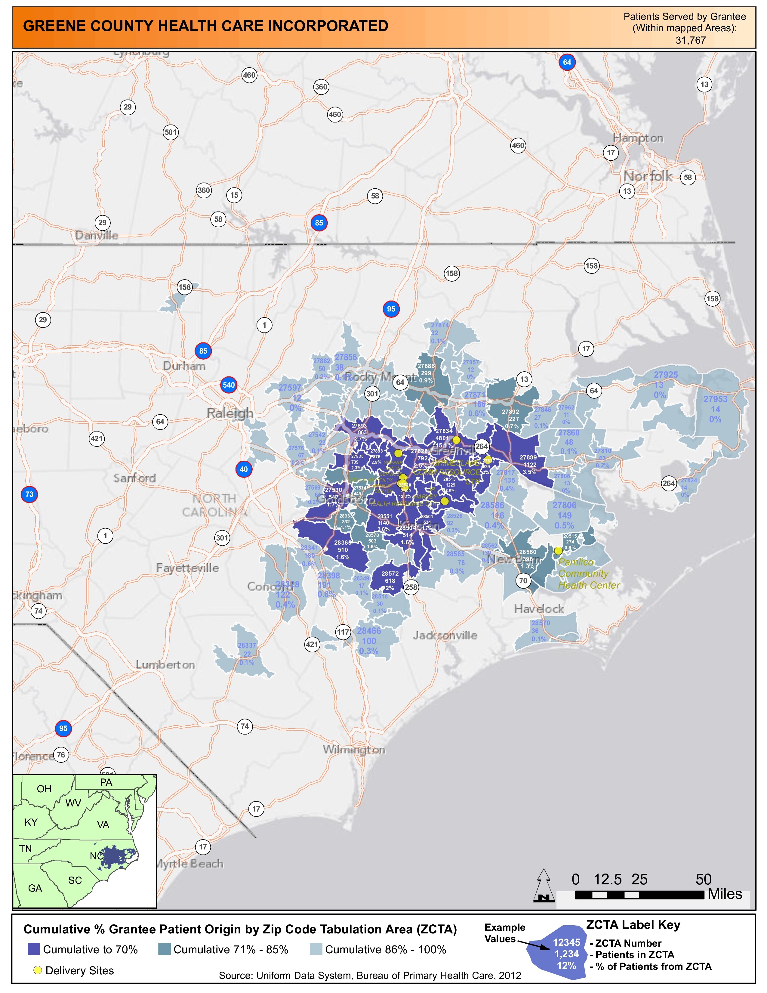 2012 Greene County Health Care Incorporated Health Center Profile