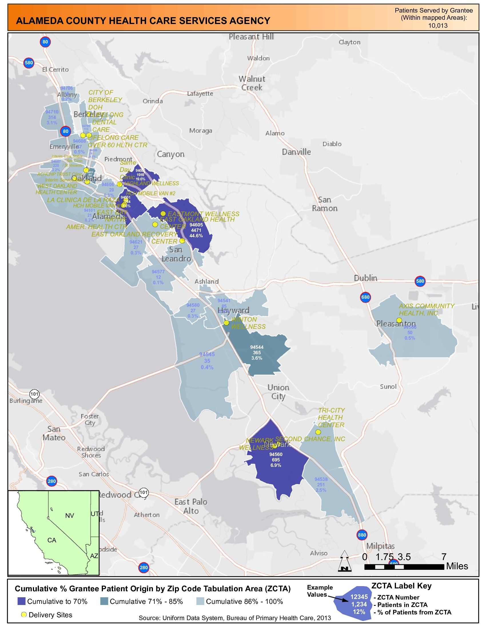 2013 ALAMEDA COUNTY HEALTH CARE SERVICES AGENCY Health Center Profile