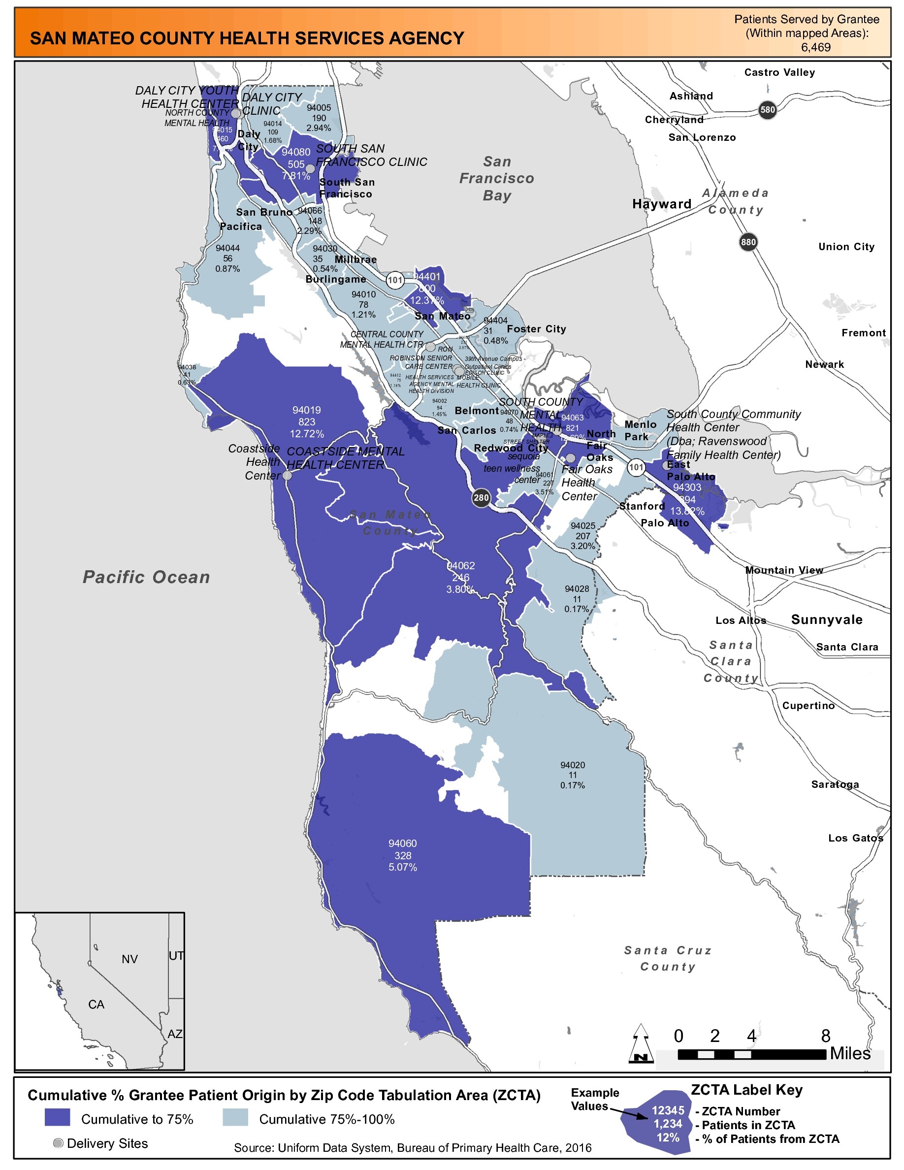 2016 SAN MATEO COUNTY HEALTH SERVICES AGENCY Health Center Profile