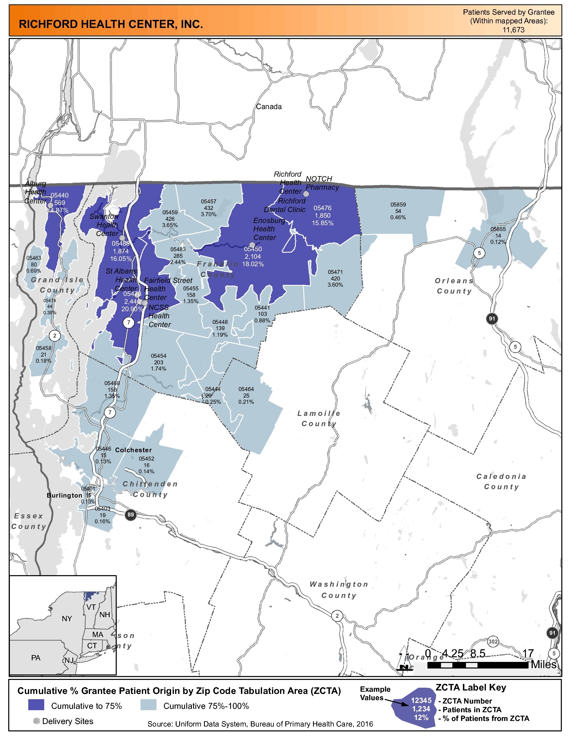 2016 Richford Health Center, Inc. Health Center Profile Richford