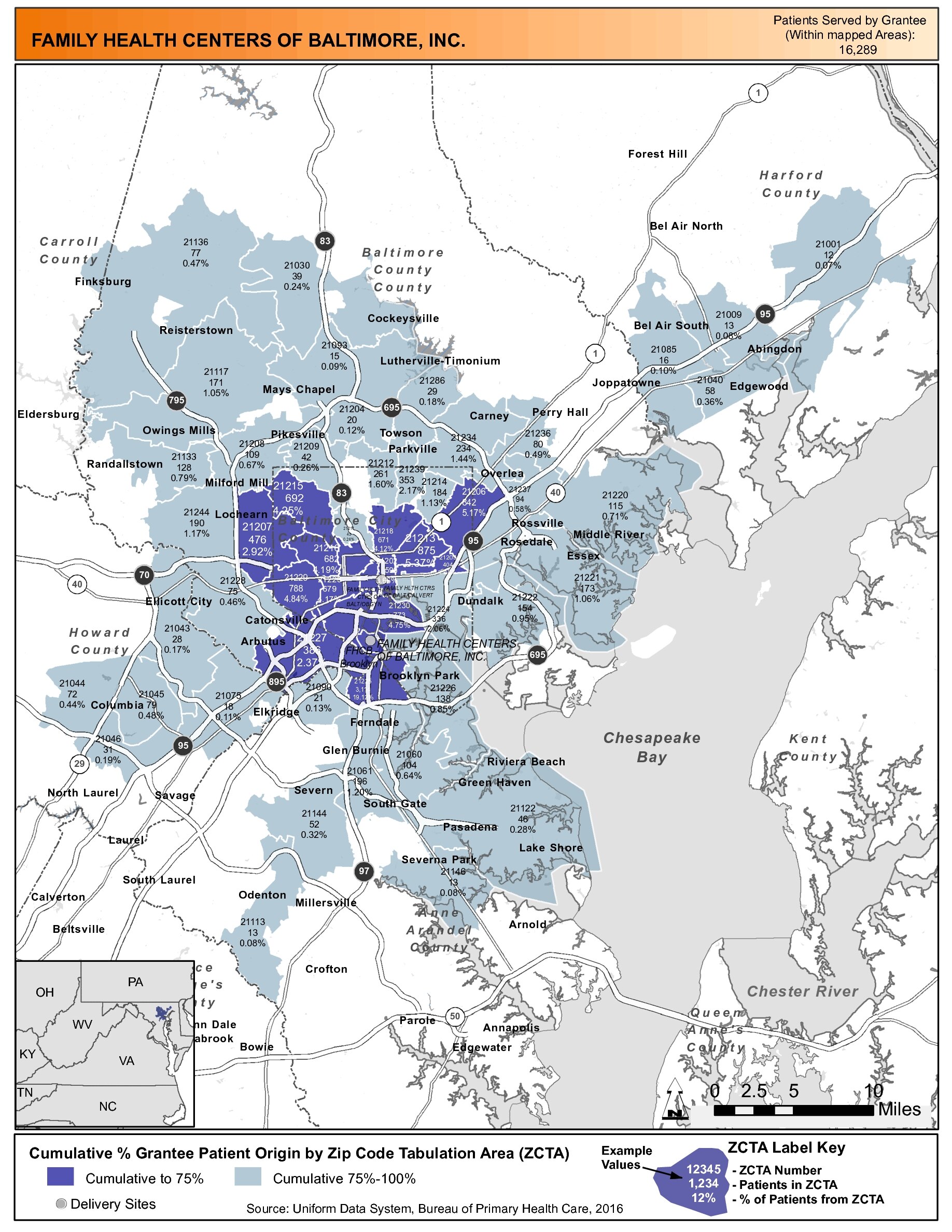 2016 FAMILY HEALTH CENTERS OF BALTIMORE, INC. Health Center Profile