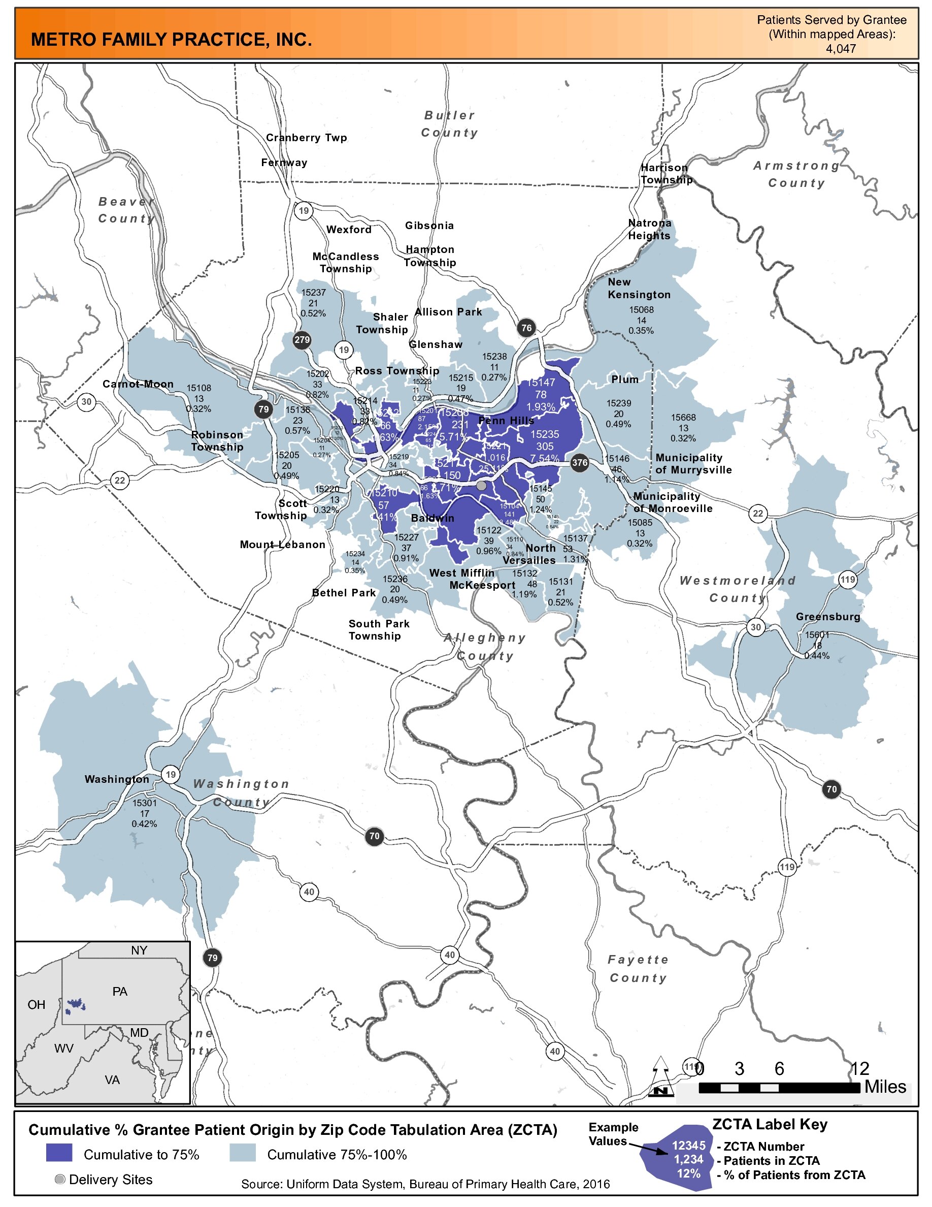 2016 Pennsylvania Health Center Data - Pennsylvania Program Grantee Data