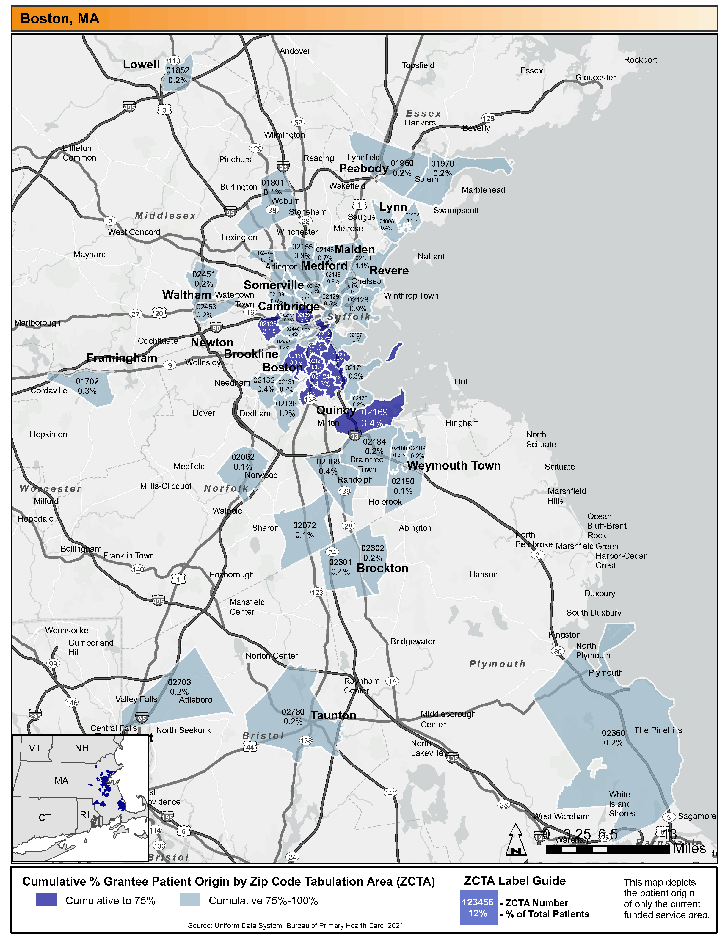 Boston Address Zip Code Fy 2023 Sac Service Area Announcement Table