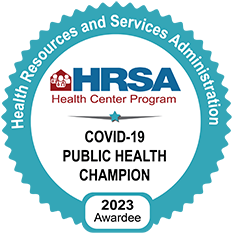 HRSA COVID-19 Public Health Champion 2023 Awardee