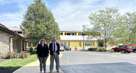 Left to Right: Amanda Waldrup, HRSA IEA Deputy Regional Administrator and Jared M. Pollick, Executive Director, Family Health Services of Darke County.