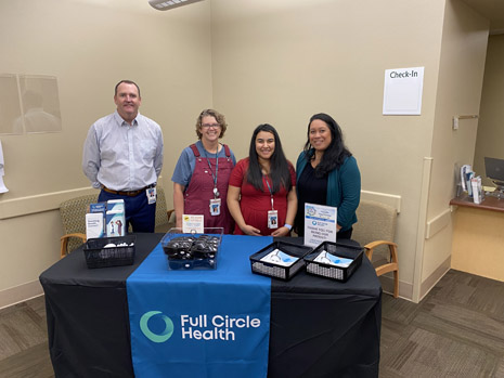 Left to Right: Tad Arnt, Chief Operating Officer; Dr Jocele Skinner, Caldwell Clinic Director, Associate Family Medicine Program Director; Daisy Webber, Outreach Coordinator and Community Health Worker and Cheryl Altice, HRSA IEA