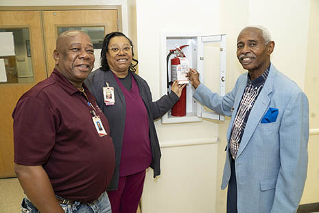 Darnell Booth, Facility Engineer; Sondra N. Henry, Risk Manager and Alfred Jordan, Safety and Security.