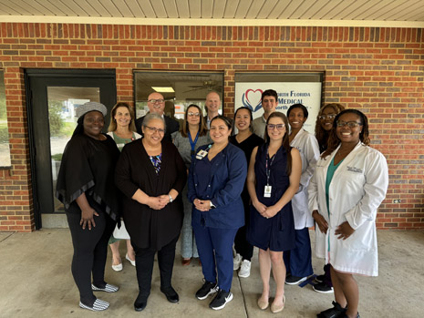 The staff at the North Florida Medical Center in Tallahassee, FL