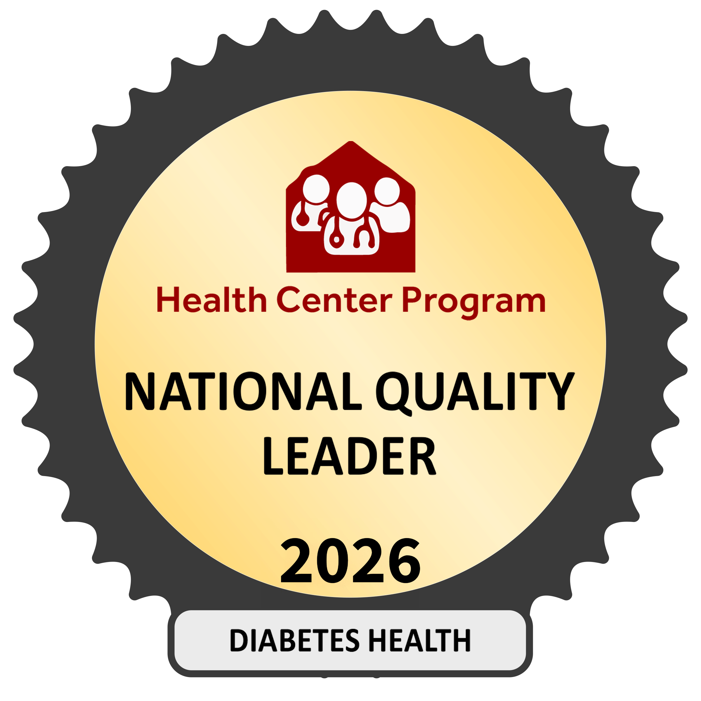 Health Center Program National Quality Leader Badge - Diabetes Health 2026