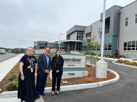 Left to right: Lori Maciel, Administrative Site Director; Tory Starr, President and Executive Officer; Brie Colangelo, HRSA IEA Deputy Regional Administrator