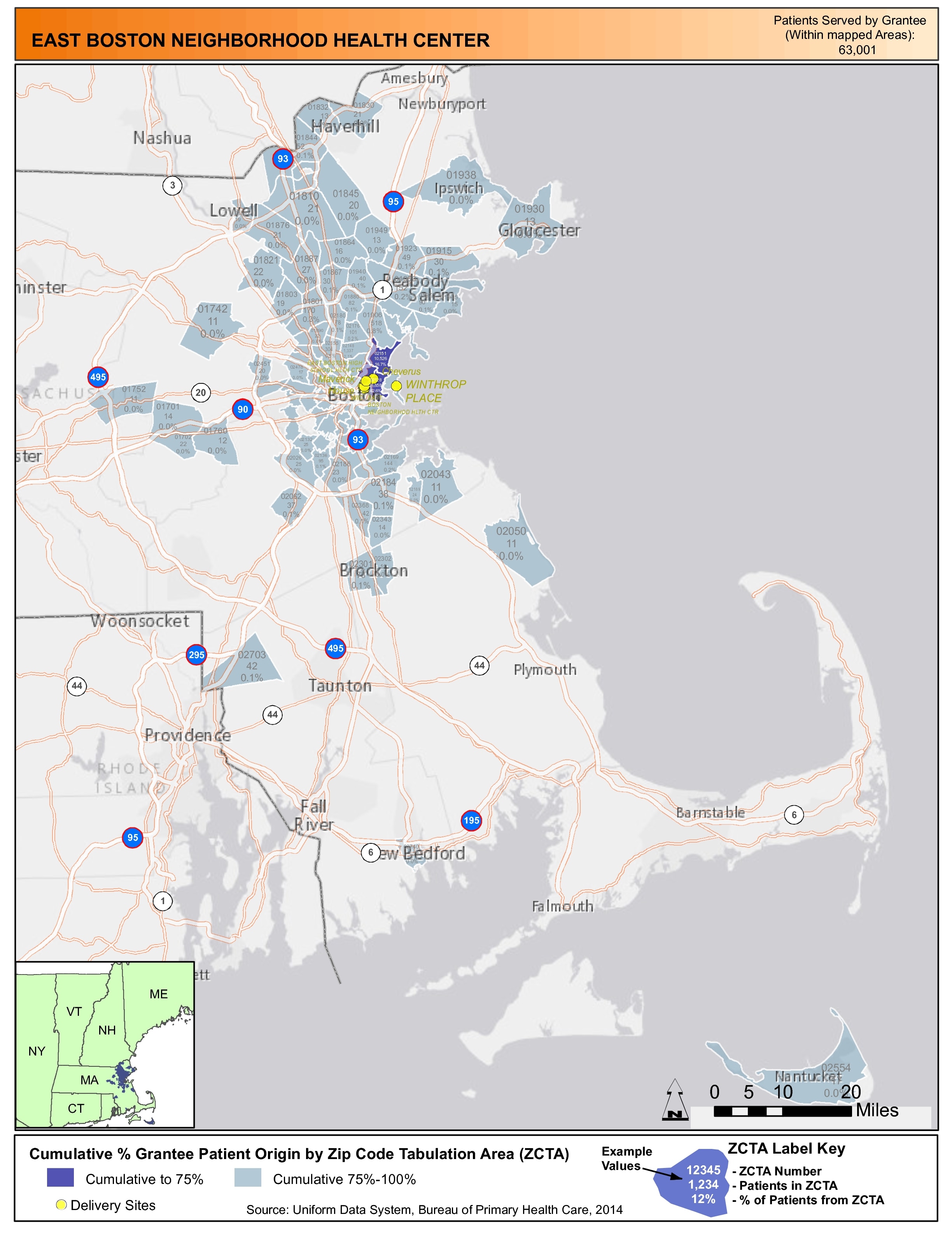 2014 EAST BOSTON NEIGHBORHOOD HEALTH CENTER Health Center Profile