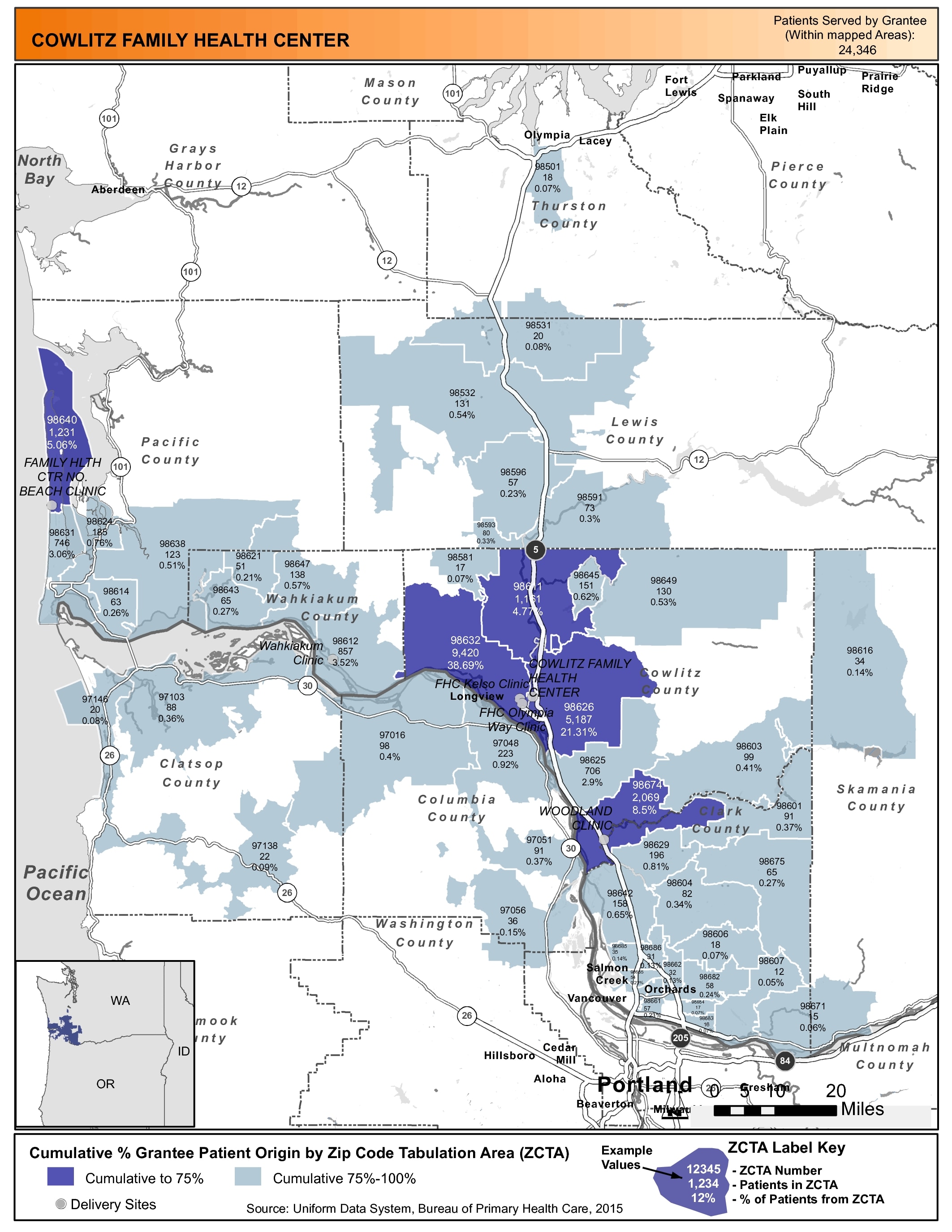 2015 Health Center Profile - COWLITZ FAMILY HEALTH CENTER Longview ...