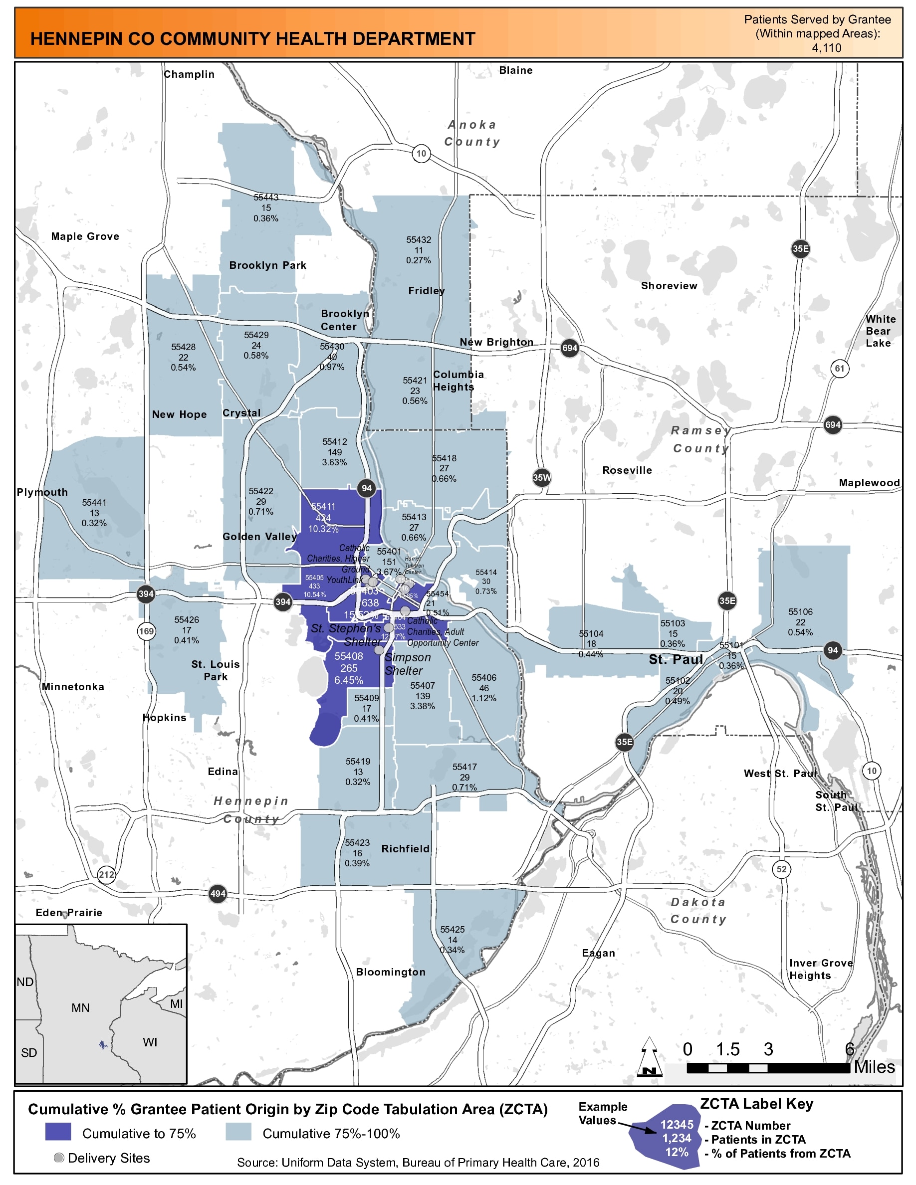 2016 HENNEPIN CO COMMUNITY HEALTH DEPARTMENT Health Center Profile ...