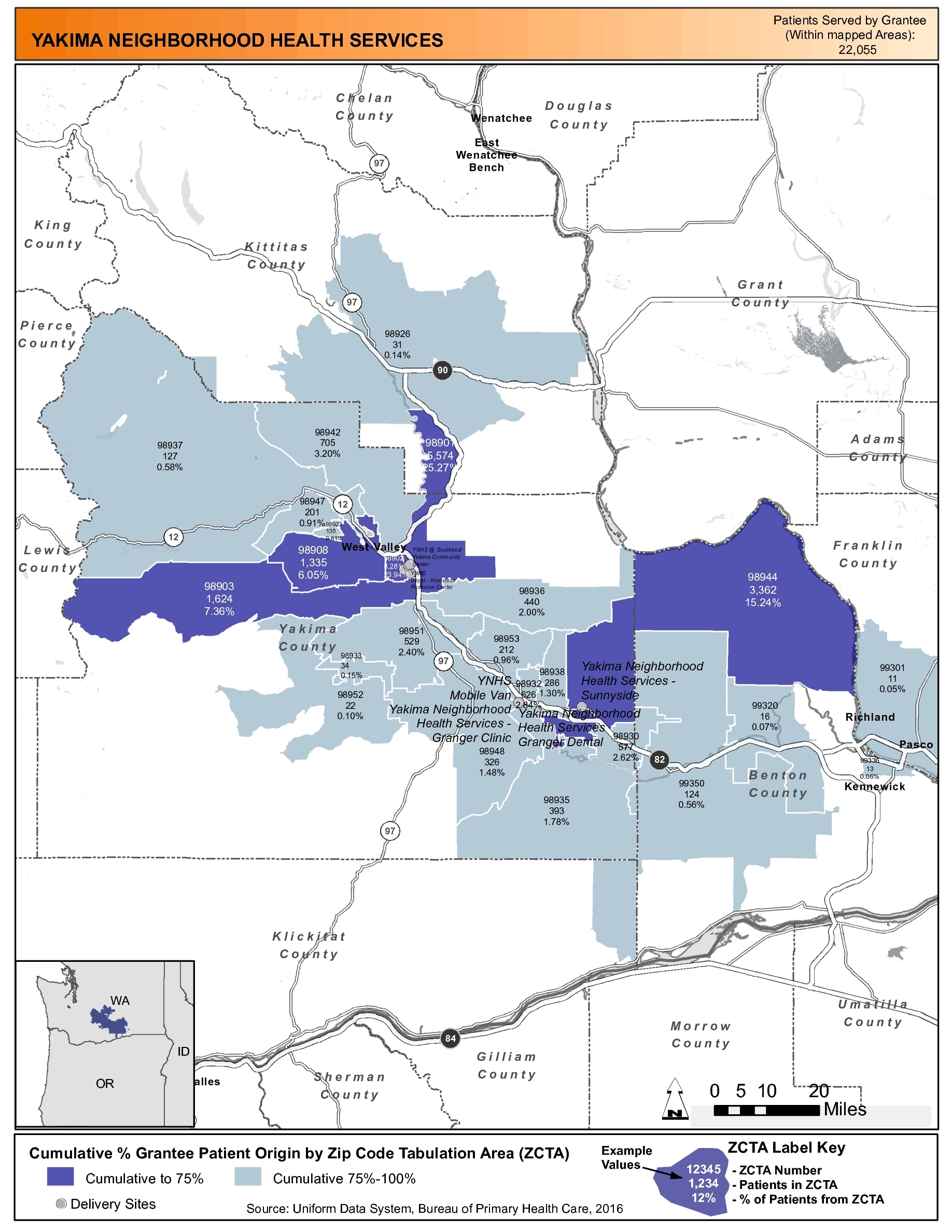 Yakima Washington Zip Code Map Map