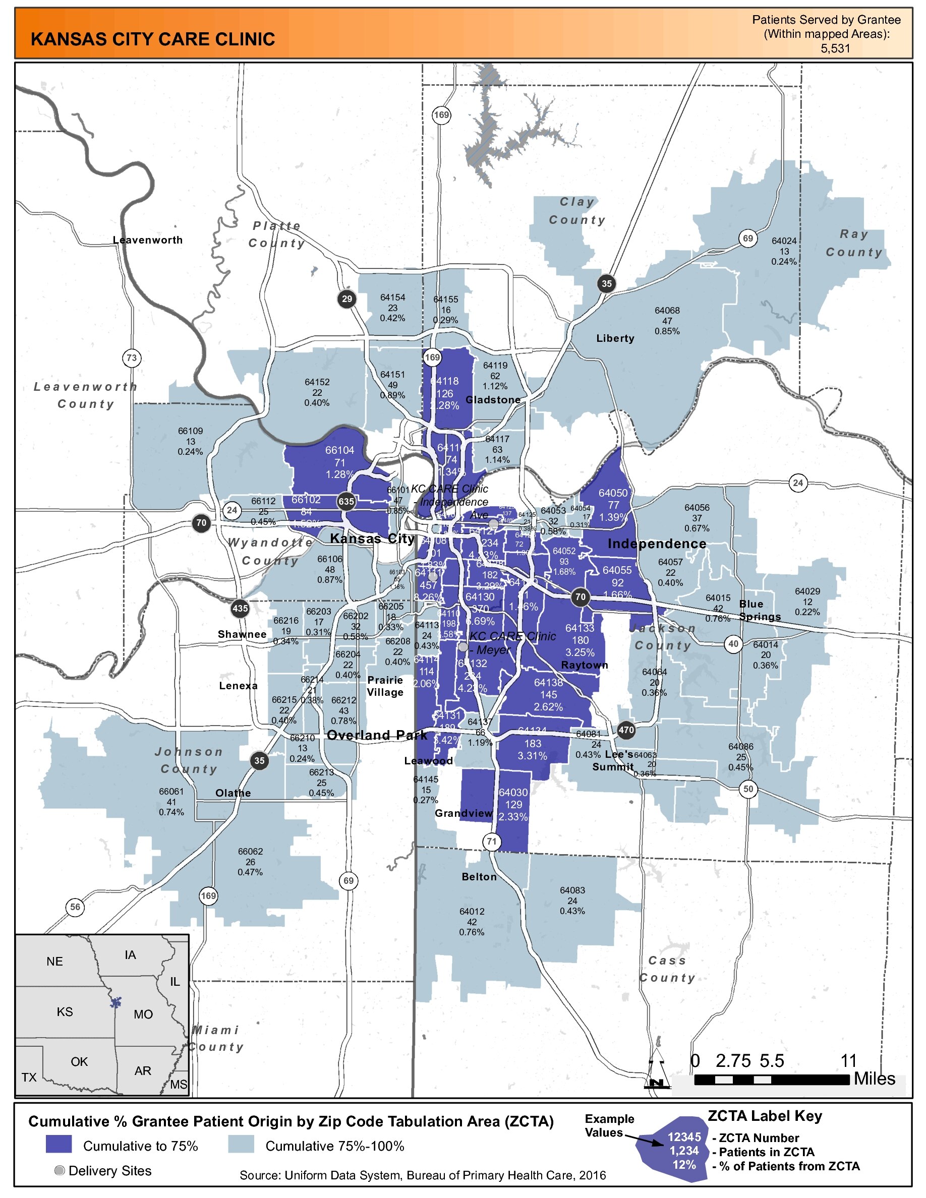 2016 KANSAS CITY CARE CLINIC Health Center Profile KANSAS CITY CARE