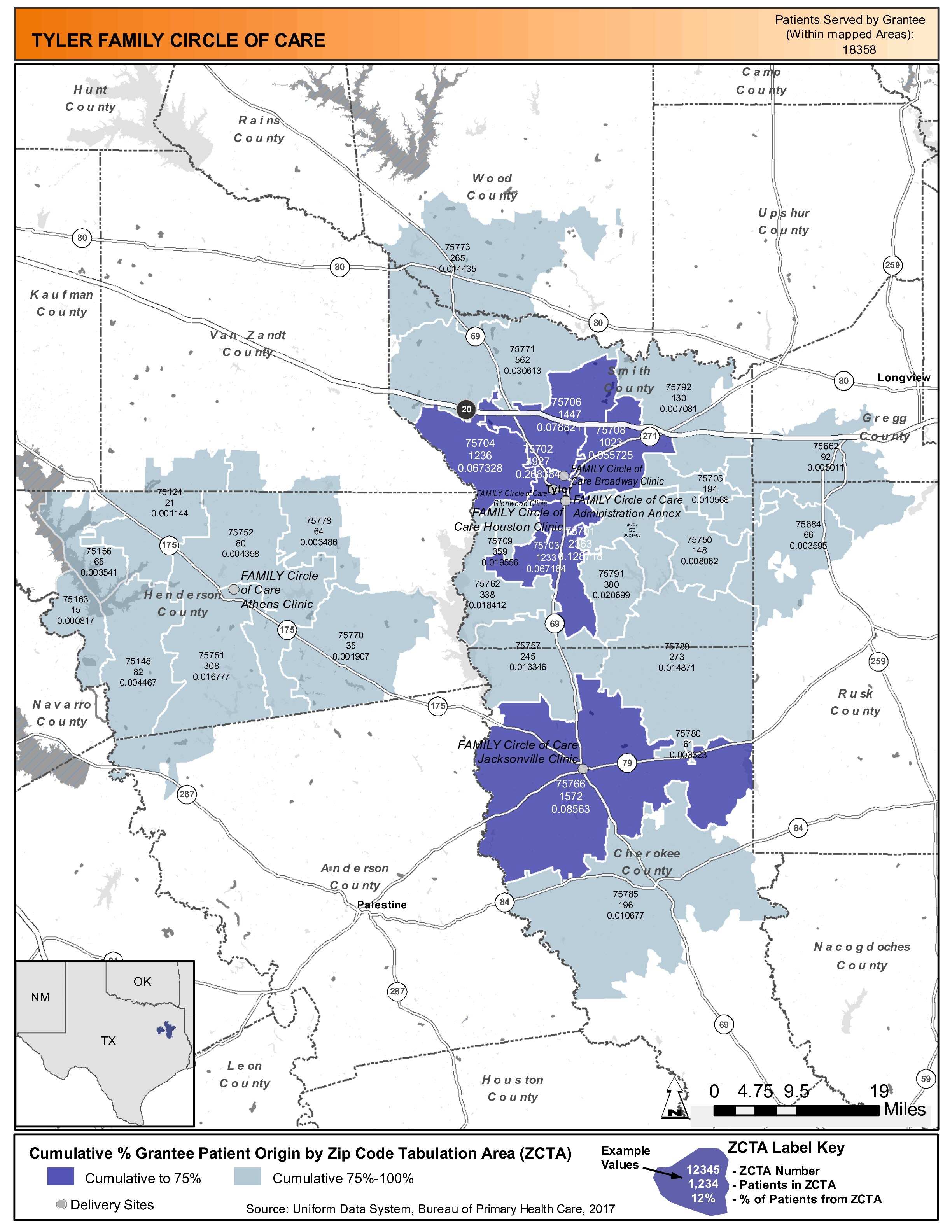 2017 TYLER FAMILY CIRCLE OF CARE Health Center Program Awardee Data ...