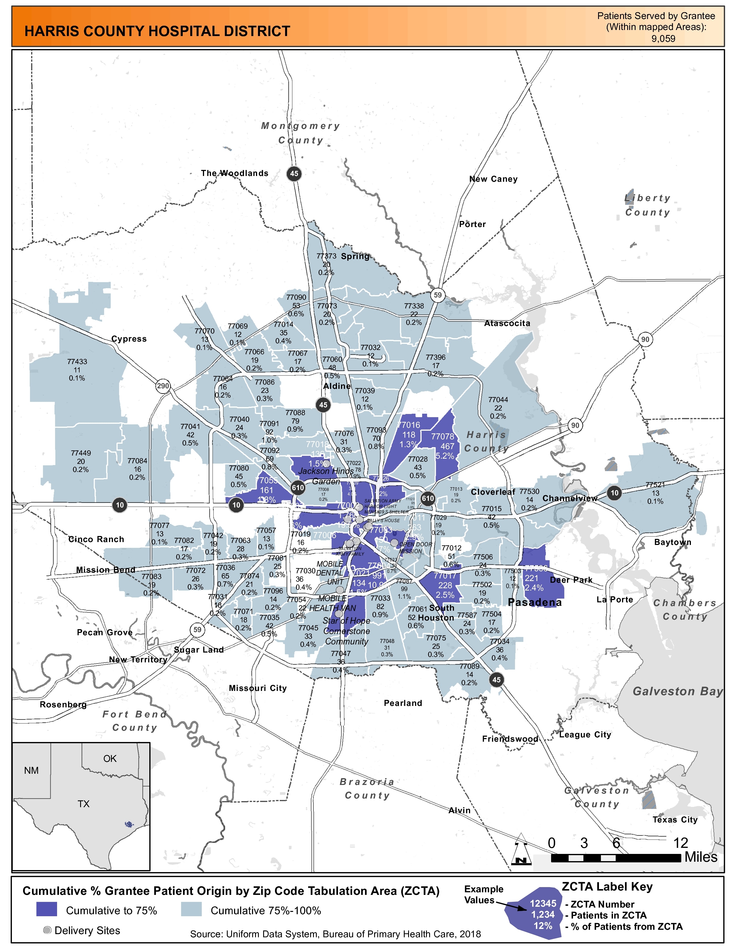 2018 HARRIS COUNTY HOSPITAL DISTRICT Health Center Program Awardee Data ...