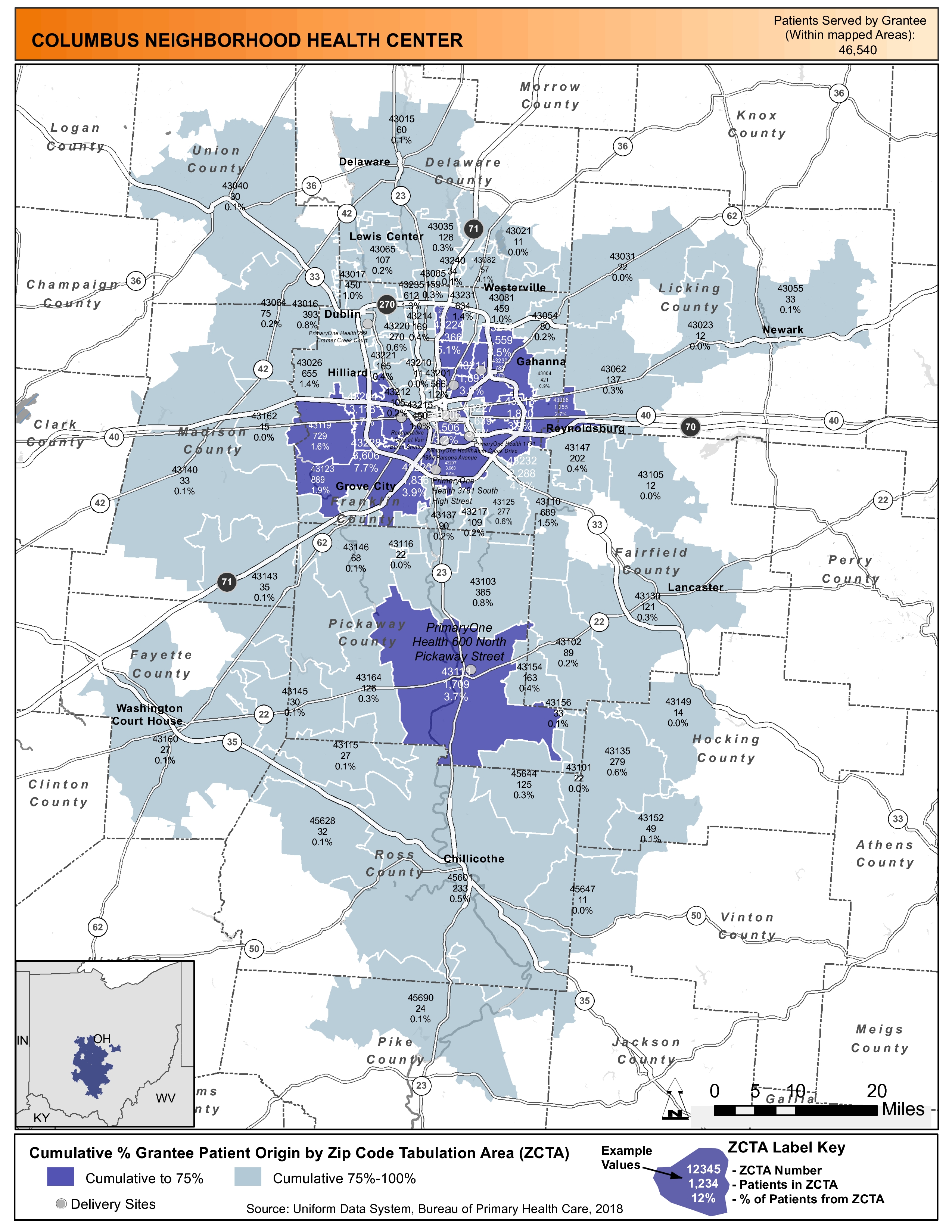 2018 COLUMBUS NEIGHBORHOOD HEALTH CENTER Health Center Program Awardee ...