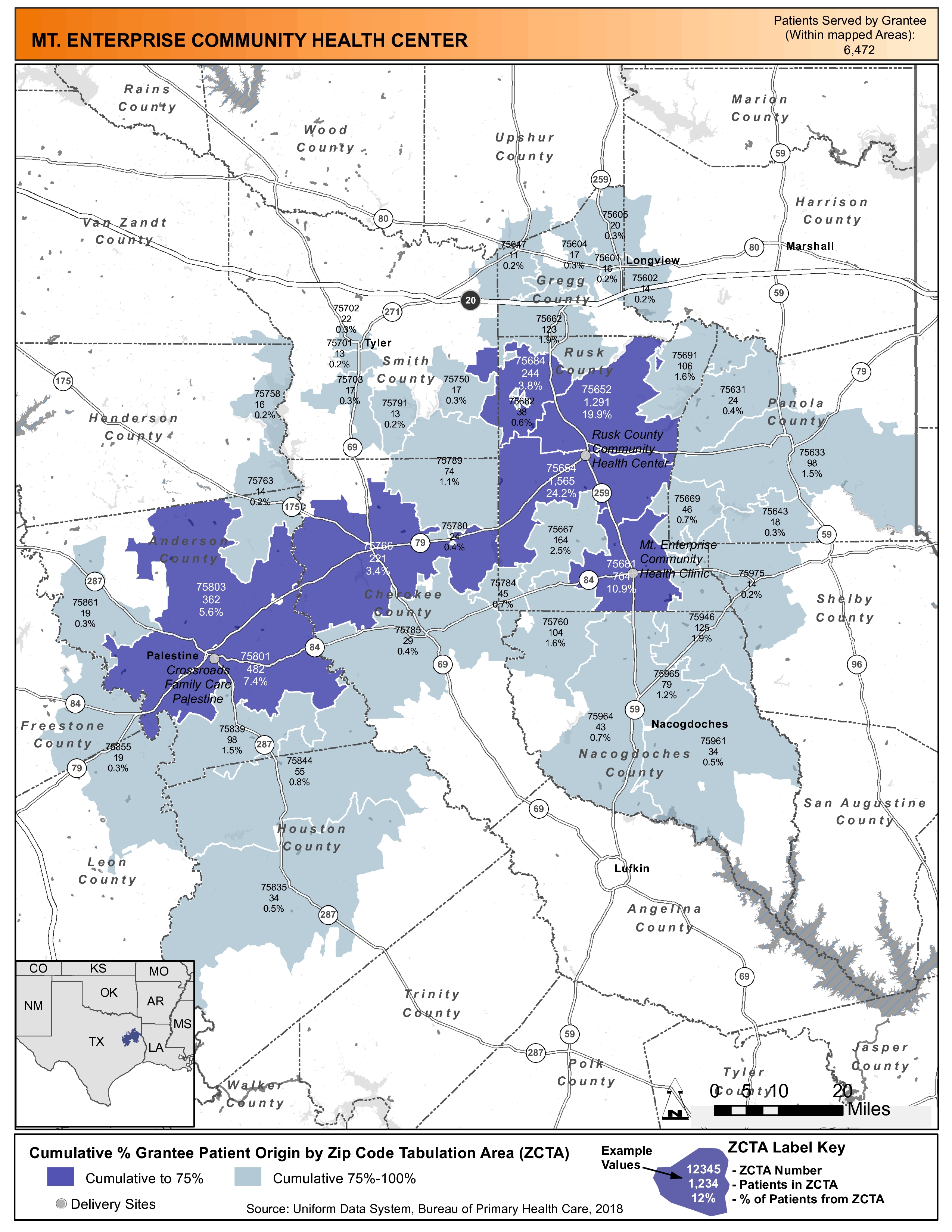 2018 Mt. Enterprise Community Health Center Health Center Program
