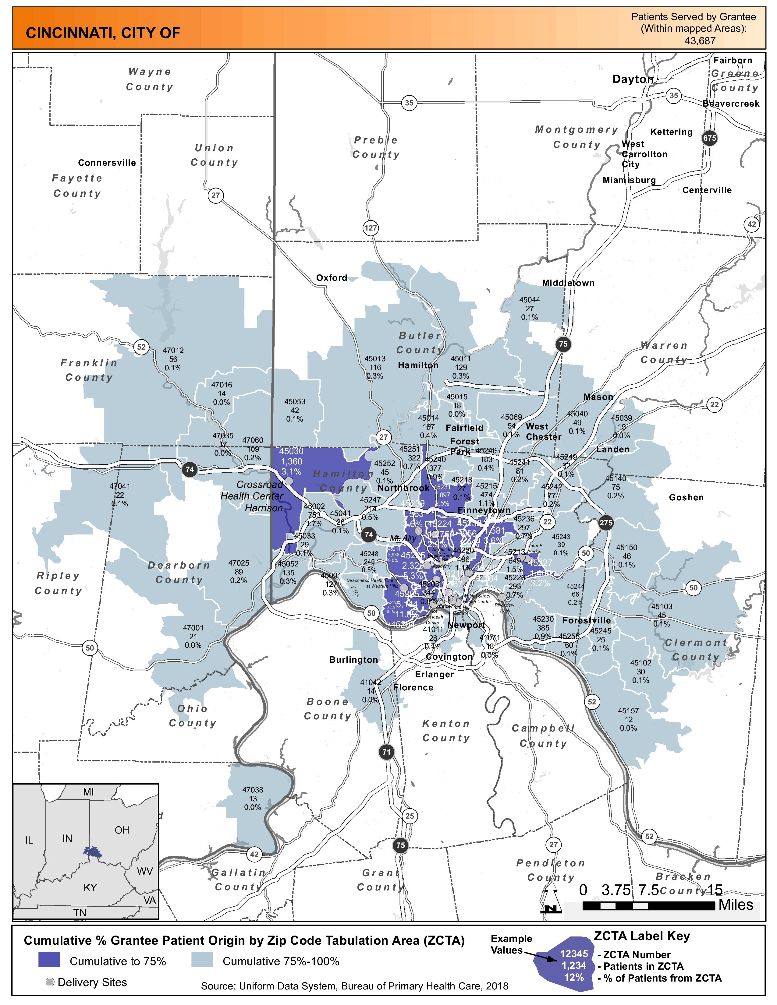 2018 CINCINNATI, CITY OF Health Center Program Awardee Data ...