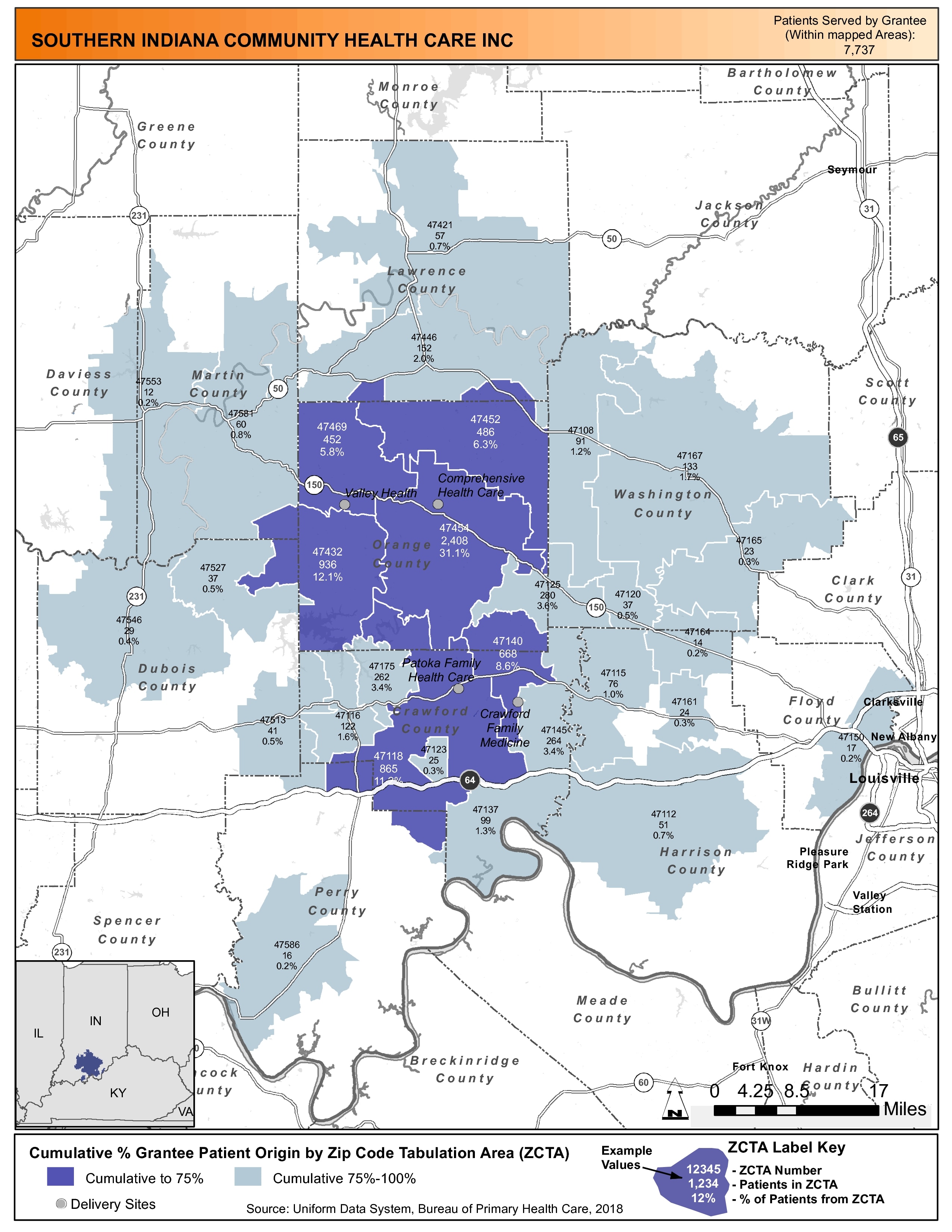 2018 Indiana Health Center Program Look-Alike Data - Indiana Program ...