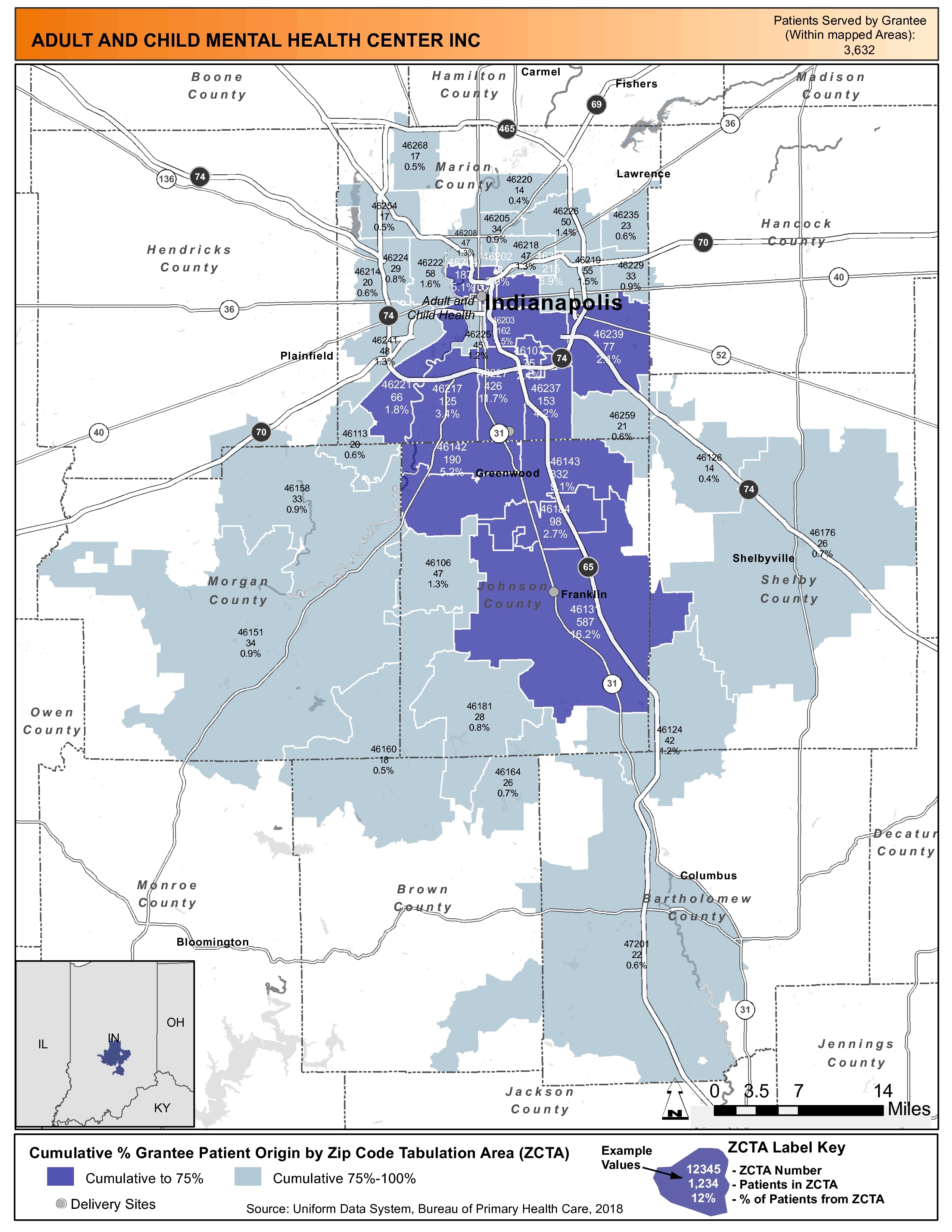 2018 Indiana Health Center Program Look-Alike Data ...